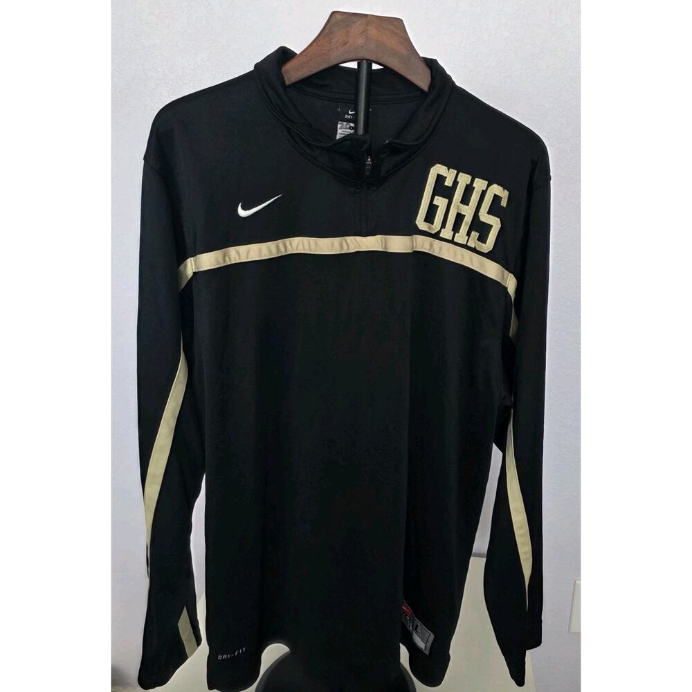 Nike Team Black Mount Saint Joseph Basketball Full Zip Jacket Men's Small EUC‎